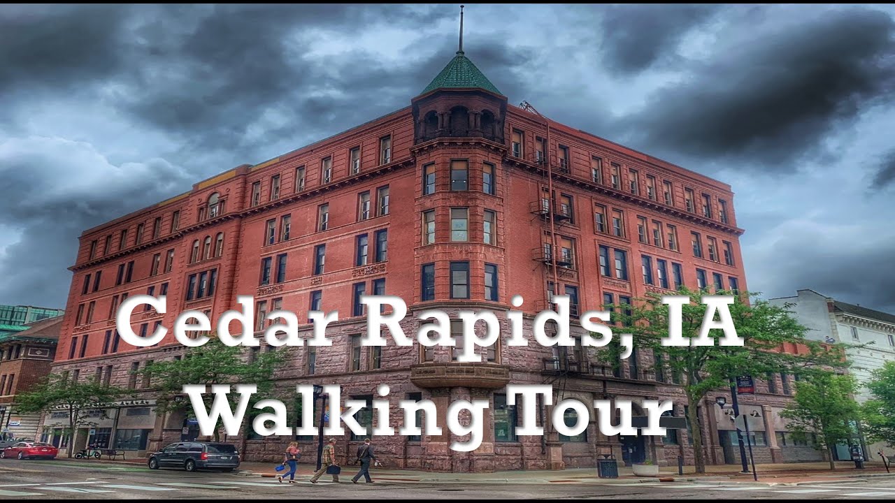 Cedar Rapids, IA  |  A 4K City Walking Tour