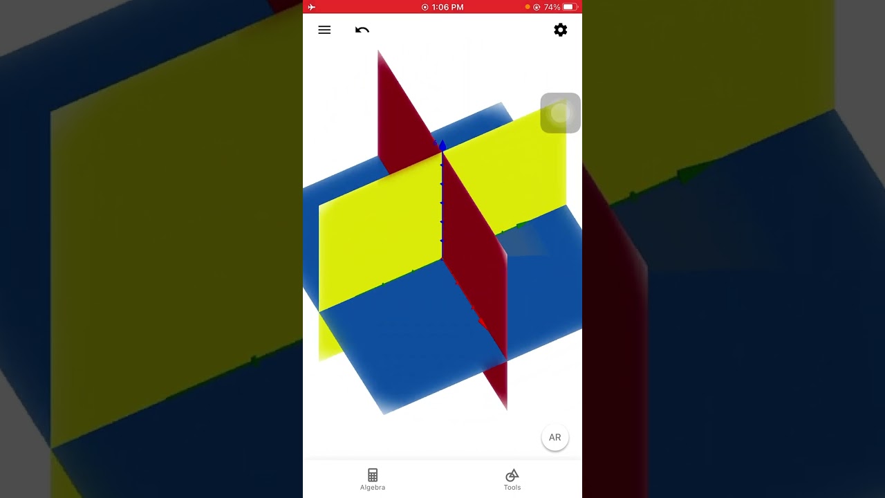 How to draw 3D system with geogebra (phone)