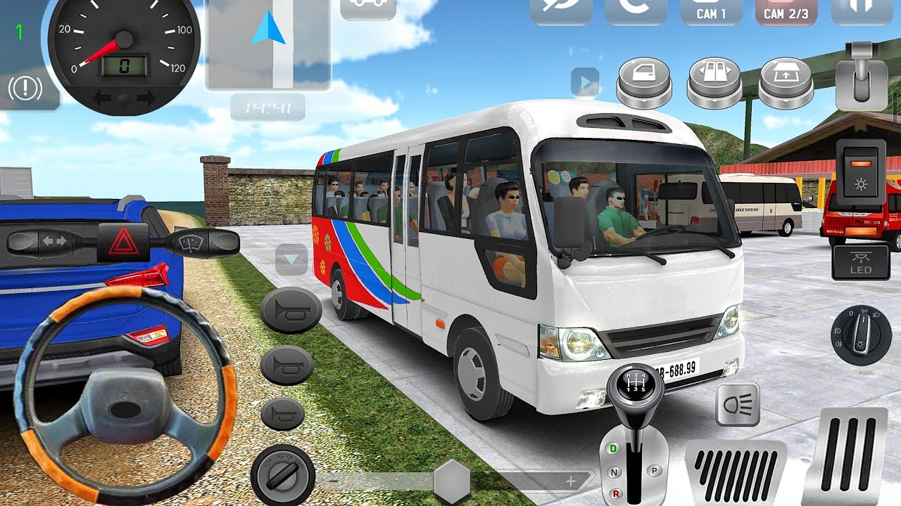 New Hyundai County Bus Drive - Bus Game 2026: Minibus Simulator Vietnam - Android Gameplay