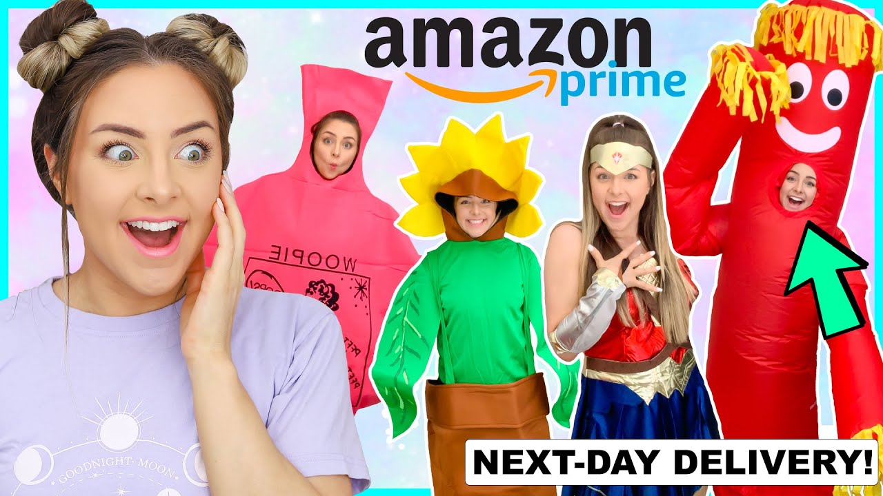 Примеряем костюмы на Хэллоуин в последнюю минуту от Amazon Prime!