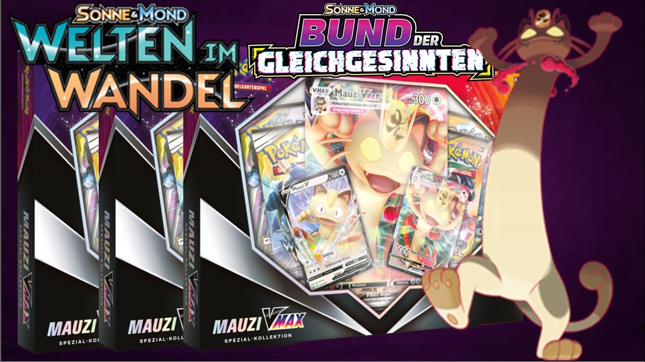 Die erste Vmax-Karte ist da ! 3x Mauzi Vmax Kollektion | Pokemon TCG Unboxing