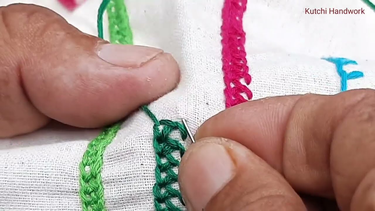 Ahir embroidery Kati Stitch || Punaiben Ahir || Hand embroidery work