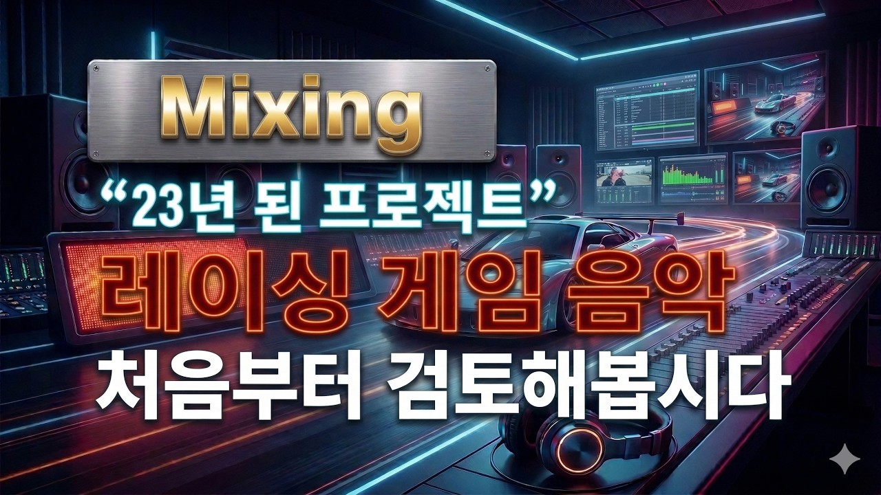 Mixing 강좌 - 23년전 프로젝트를 Top Down 방식으로 빠르게 살려보기.(처음부터 끝까지)