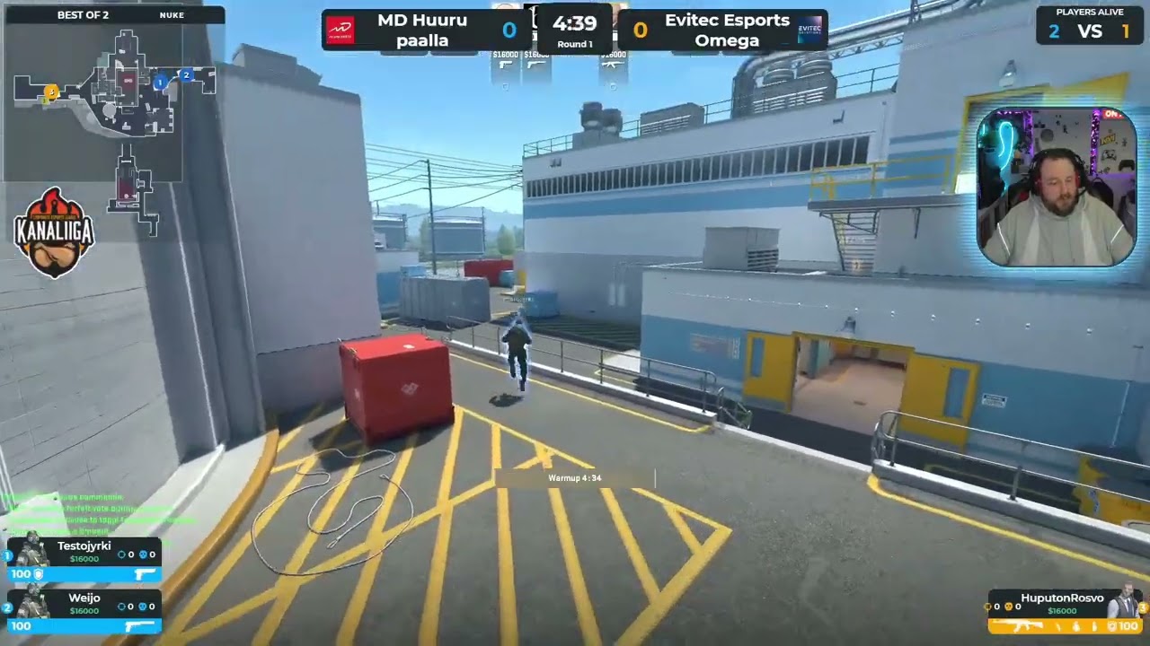 Kanaliiga, div 5 - MD Huuru päällä vs Evitec Esports Omega | English or Finnish please.