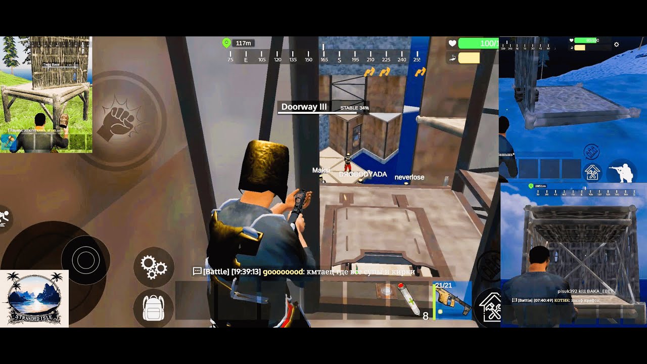 Тихий Нуб играет в Затерянный остров (Stranded isle) asus rog phone 9 solo 120 fps +5 bug баг