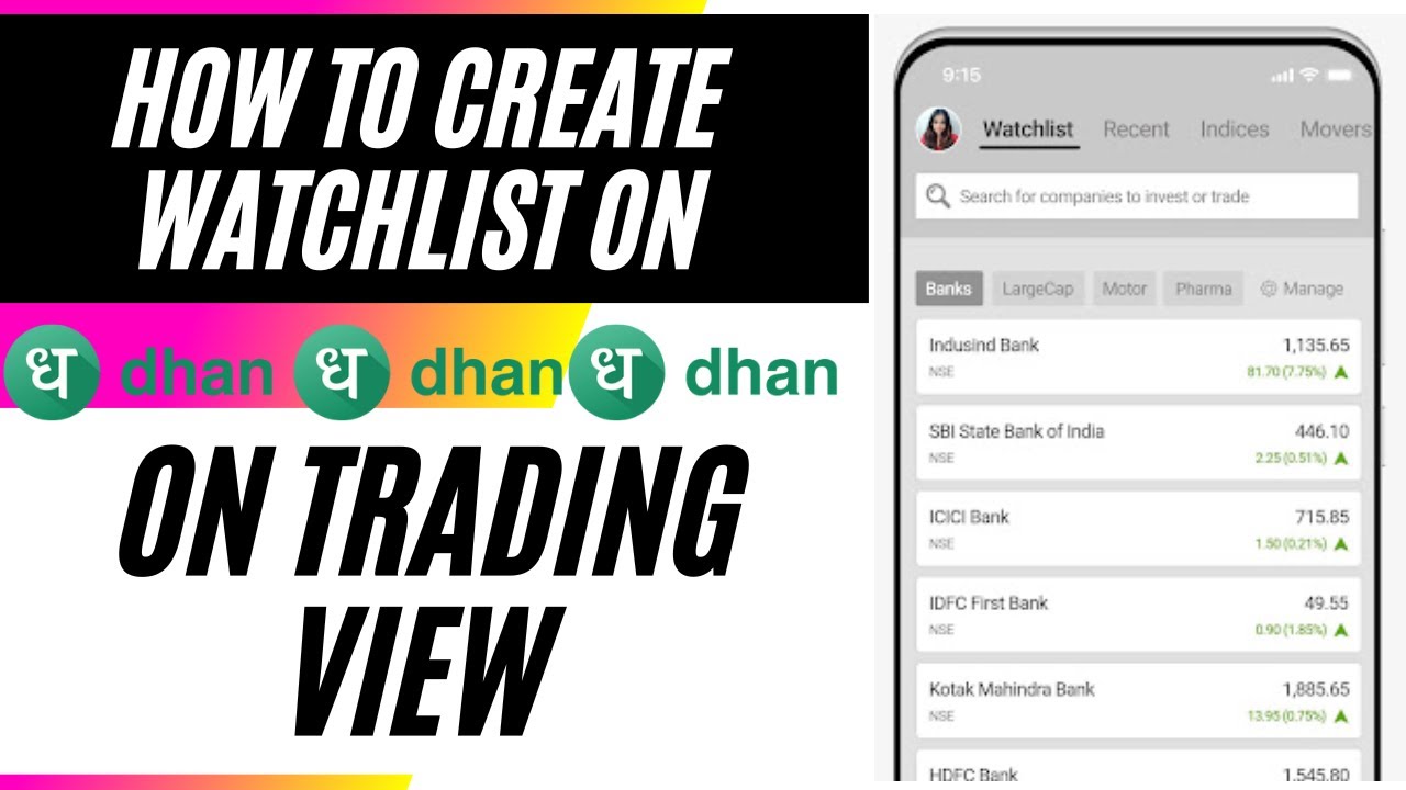 How to Create WatchList on Trading View | #dhanapp #dhan | Financial Adda @DhanHQ