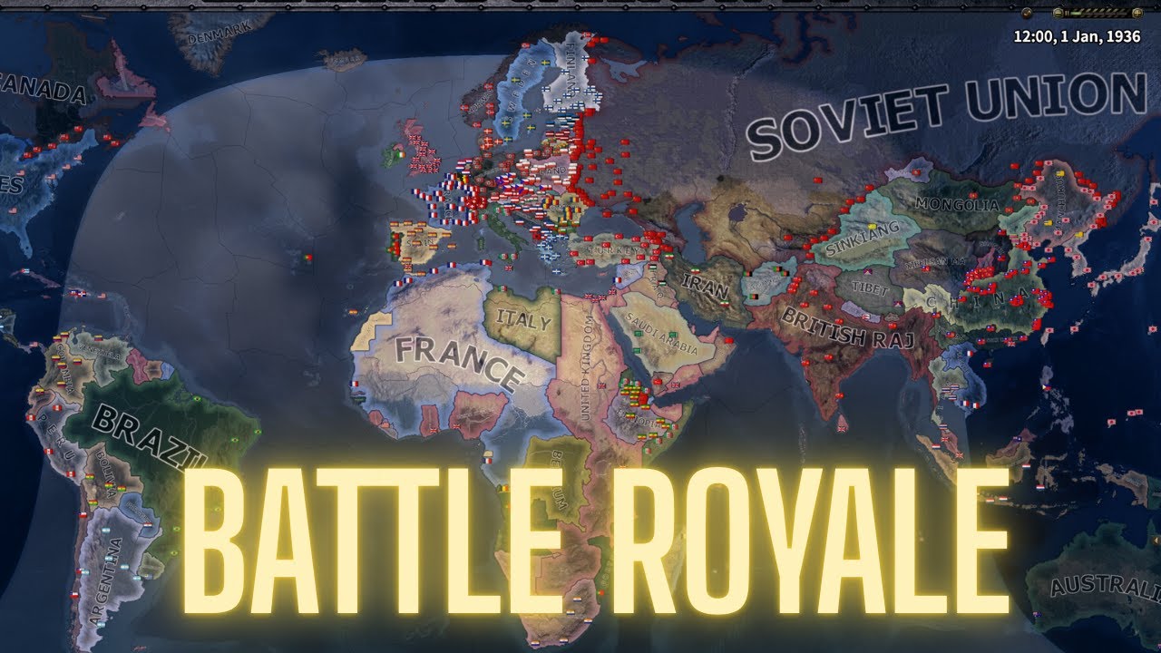 BATTLE ROYALE - TOTAL WAR / HOI4 TIMELAPSE