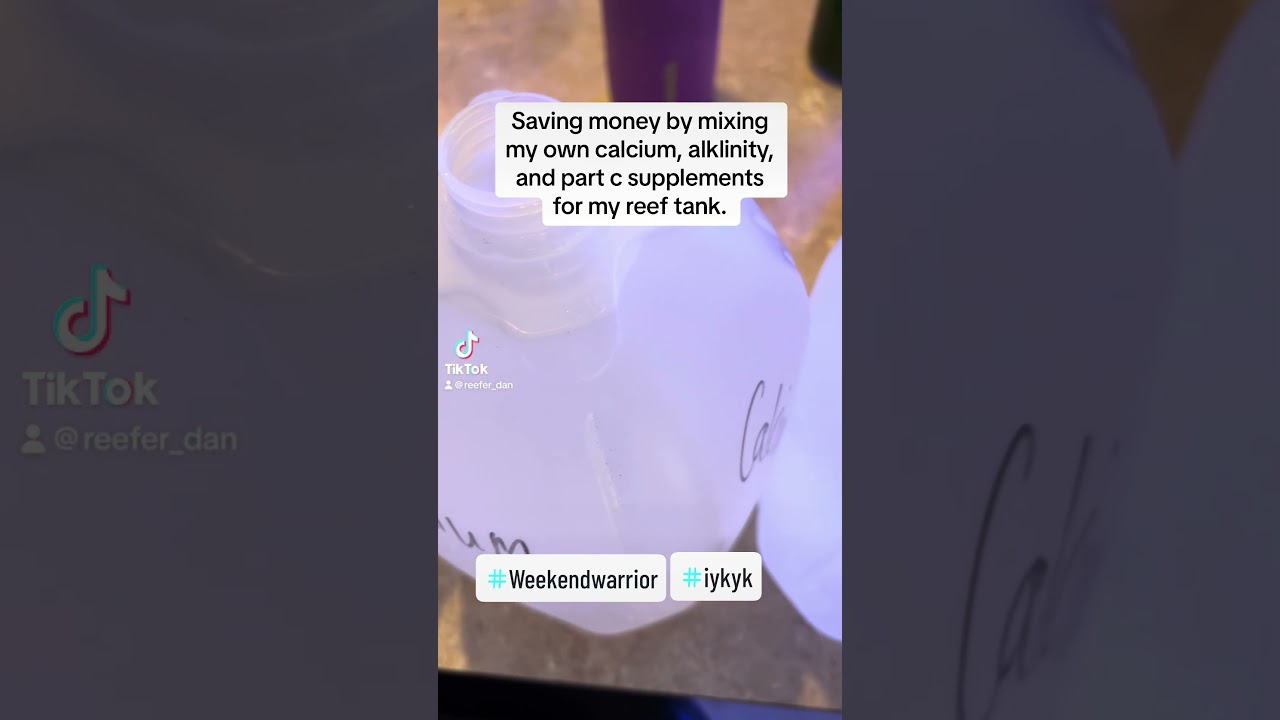 Mixing my own supplements for my reef tank and saving money.