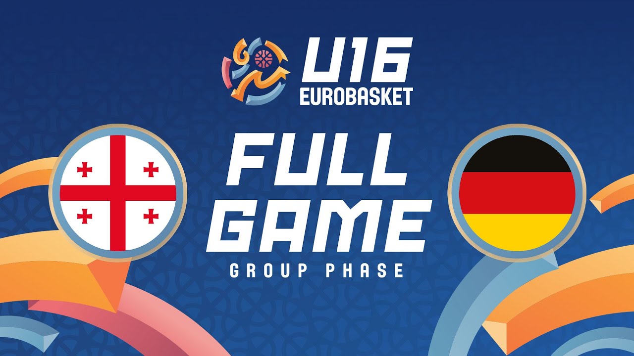 Group Phase | Georgia v Germany | Full Basketball Game | FIBA U16 EuroBasket 2025