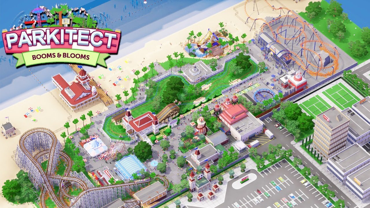 NEW - ULTIMATE ROLLER COASTER Park EVER BUILT | Parkitect New Booms & Blooms DLC Gameplay
