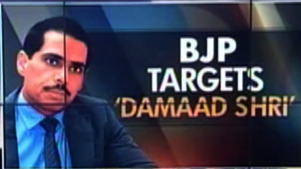 BJP releases video about Vadra's allegedly illegal business activities