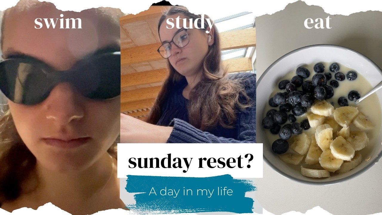 Sunday is never reset when swim is calling... | Day in the life of a student triathlete