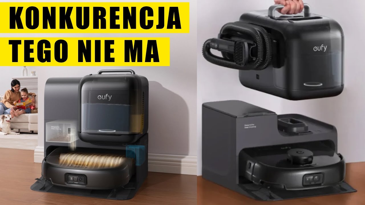 eufy E28 Omni robot sprzątający z funkcją mopowani, prania tapicerek, dywanów i obić meblowych