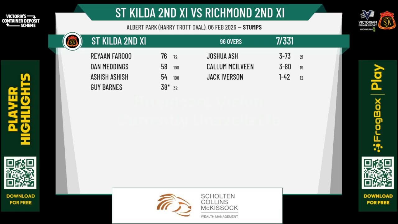 St Kilda 2nd XI v Richmond 2nd XI