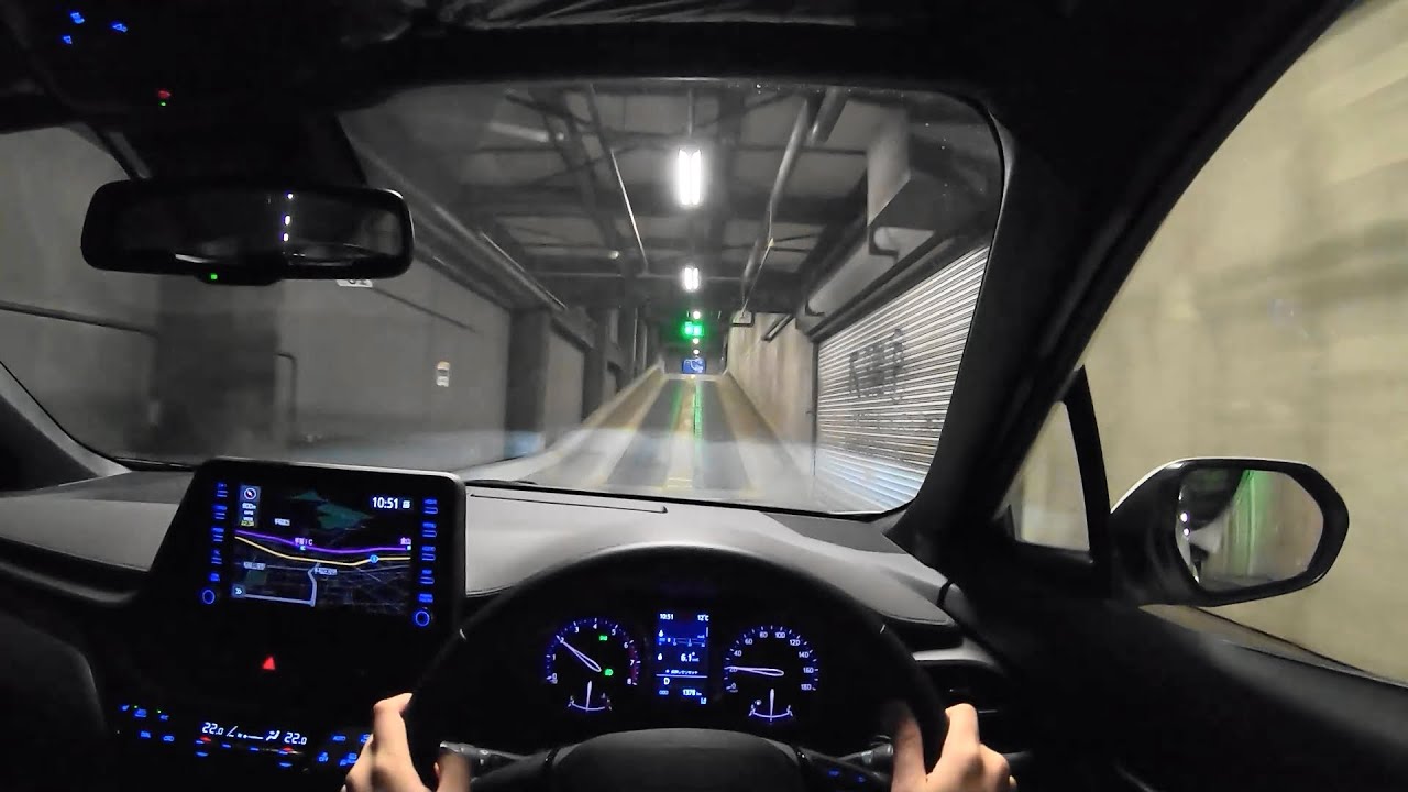 【Test Drive】2020 TOYOTA C-HR G-T 1.2L Turbo Gasoline 4WD - POV Night Drive