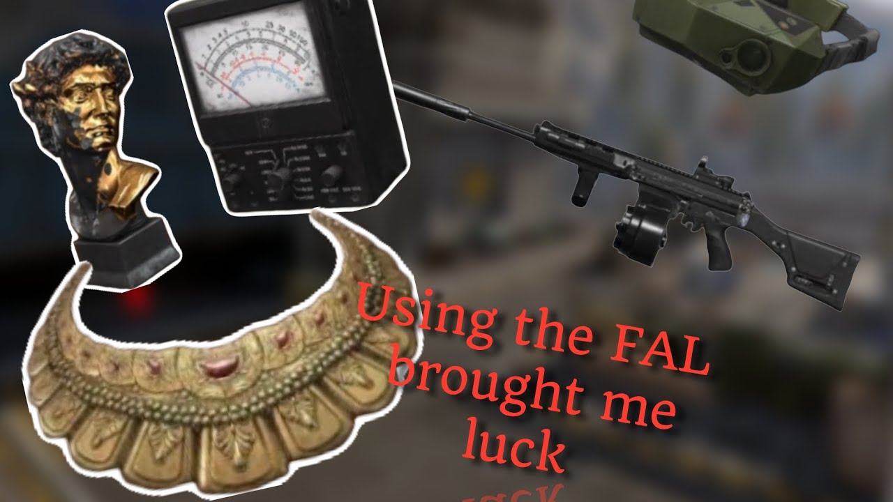 I was very lucky with the 120k armory in FAL. I escaped with a loot value of 1,340,743.