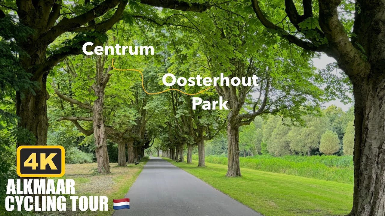 4K Scenic Cycling Tour | Exploring Oosterhout Alkmaar, The Netherlands | 2024 Adventure