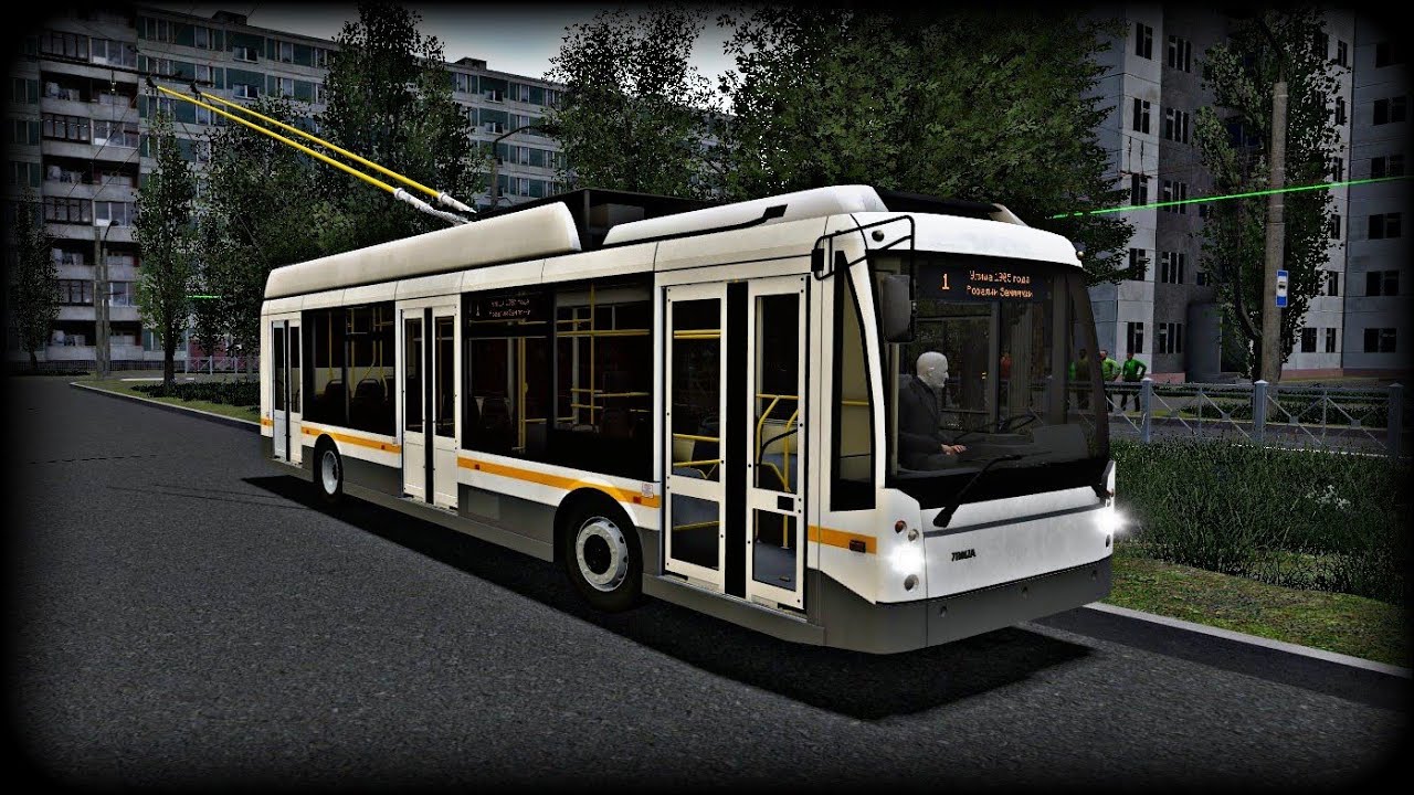 Поездка на троллейбусе TrolZa-5265 по маршруту 1 | FS PROJECT