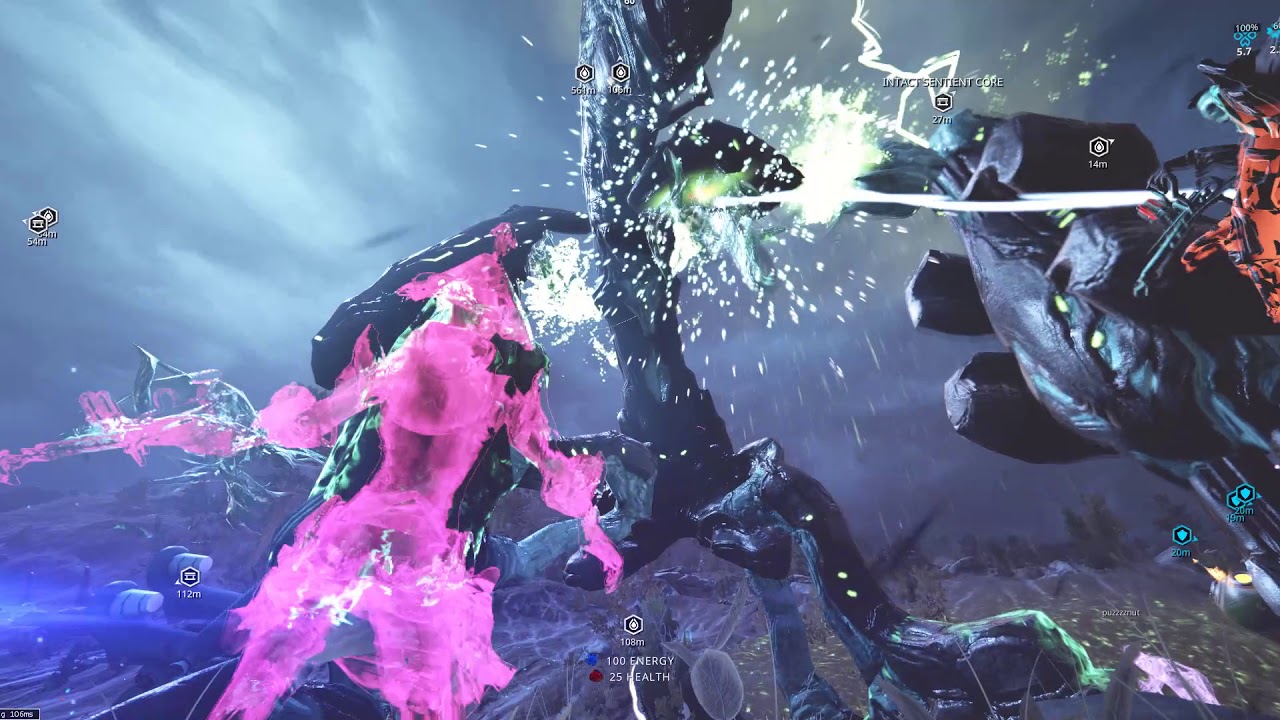 Warframe ー ハント| Eidolon | New T4 Amp vs Hydrolyst | Phahd 足場!