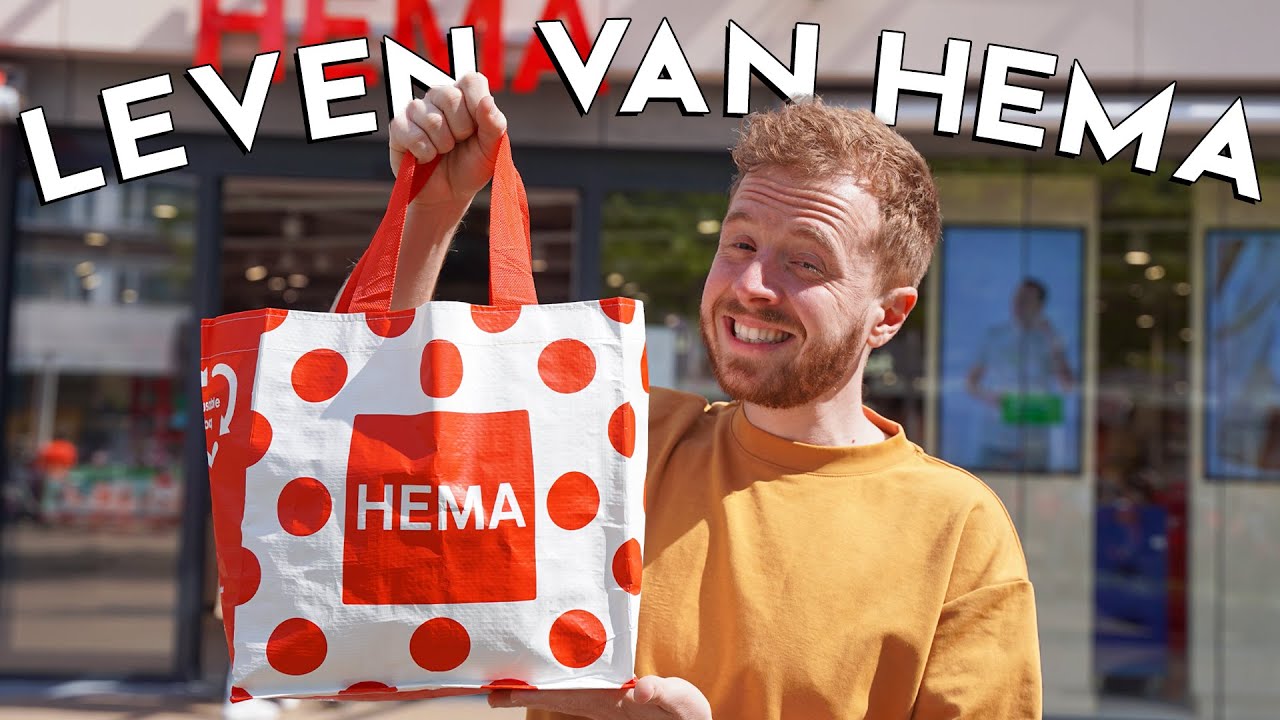 Leven op ETEN van HEMA! 😁 *foodchallenge* | Vet Gezellig: Eten