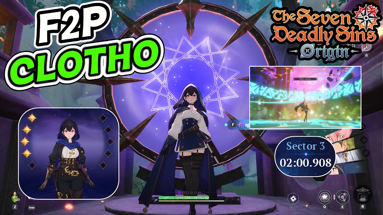 Timespace Junction: Sector 3 | P4 CLOTHO 3 STAR CLEAR NO DAISY❌ | The Seven Deadly Sins: ORIGIN