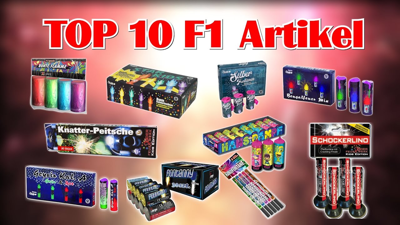 Top 10 - F1 Feuerwerk Artikel | Das Ganze Jahr ERLAUBT! [FULL HD]
