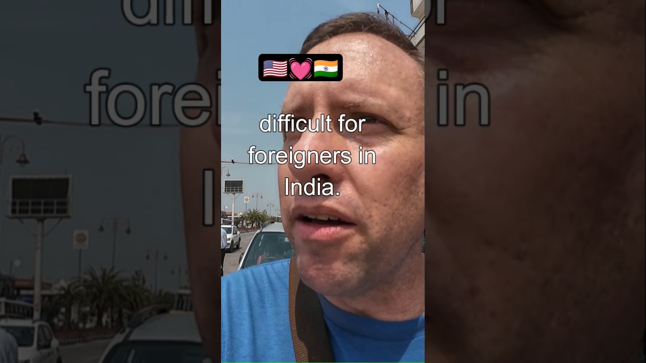 foreigner's reaction to Indian street traffic! 🇮🇳🤣