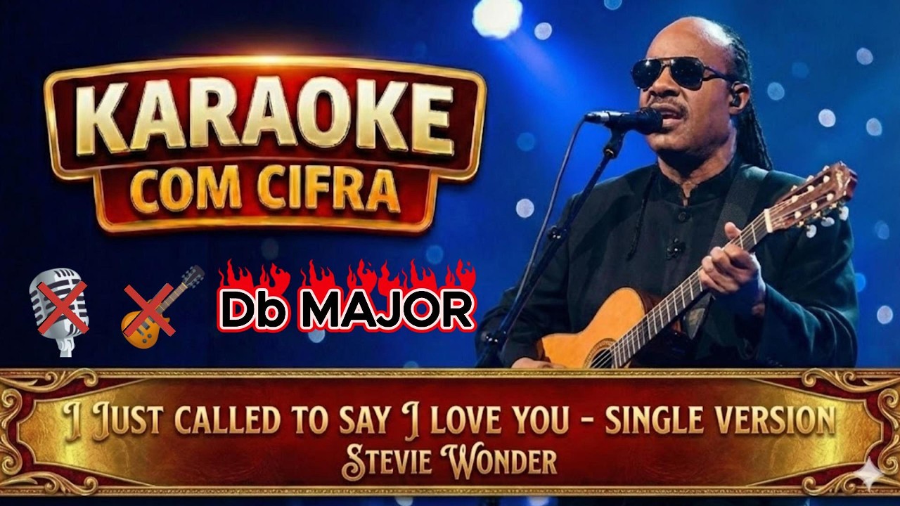 Karaoke with Chords - I Just Called To Say I Love You ) - Backing track no vocals and no guitar