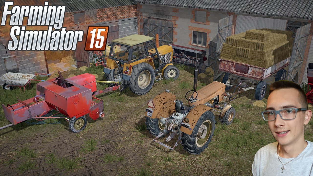 Prasowanie słomy w kostki czyli Polska Wieś na Boluśowo v2 [#8] FS15 MP ☆ MafiaSolec & Bronczek