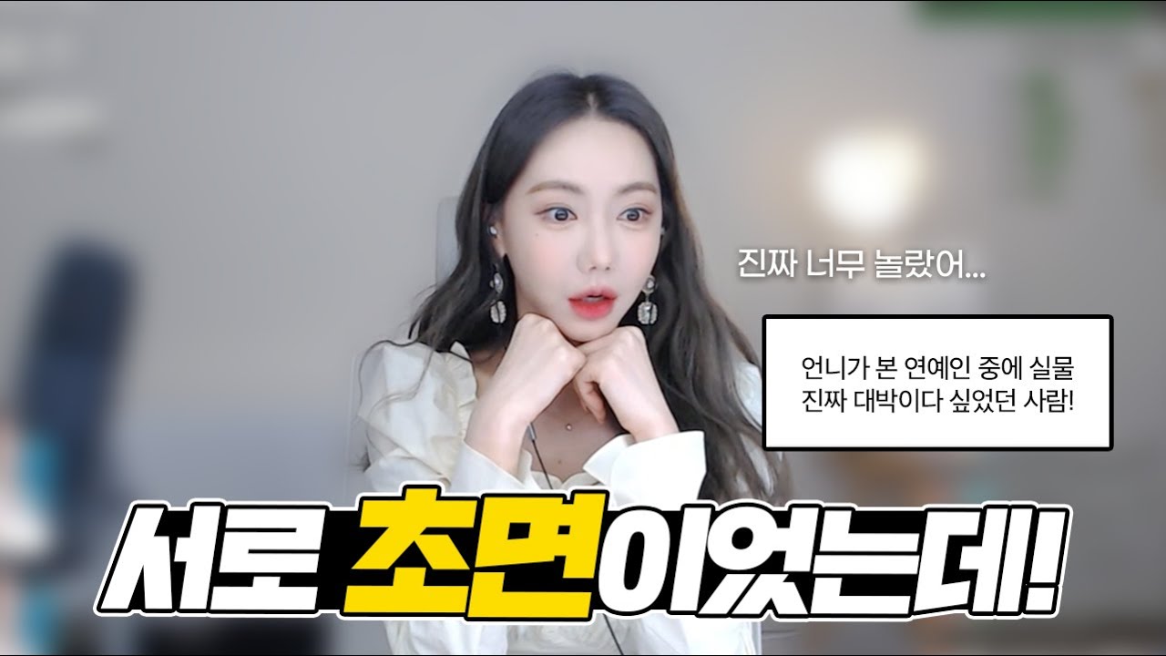 Sub) 연예인 실물? 진짜 보자마자 반했던 분 계세요......