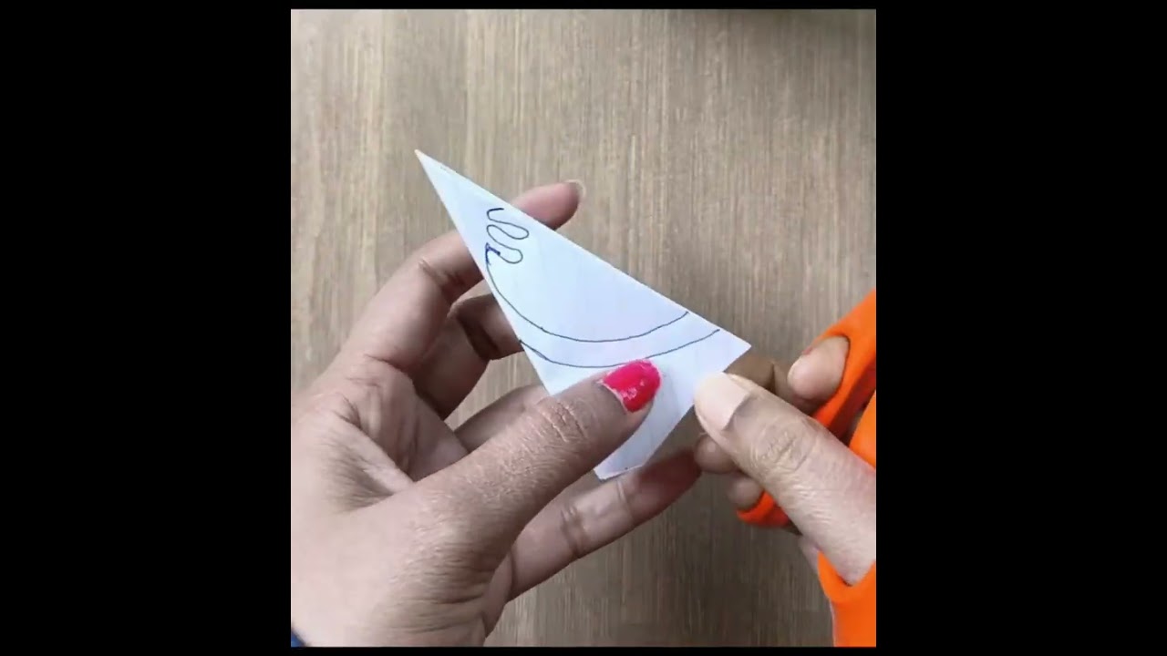 How to make paper Snowflake ❄️ | Paper Snowflake ❄️ | Tourtorial | New design #viral  #shorts