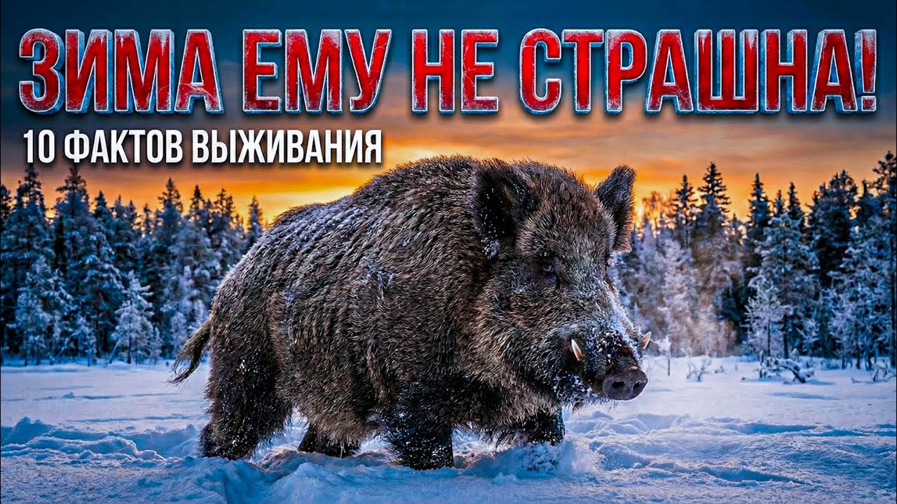 Как Кабан ВЫЖИВАЕТ в лесу зимой: 10 фактов, которые могут удивить