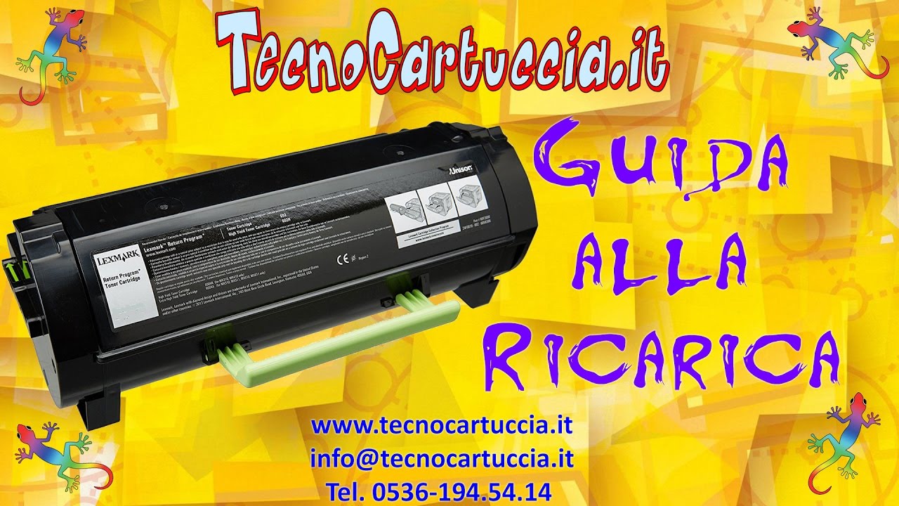 Istruzioni Ricarica Toner Lexmark MS312 MS-312 MS 415 D N 51F2H00 512H 502 512HE