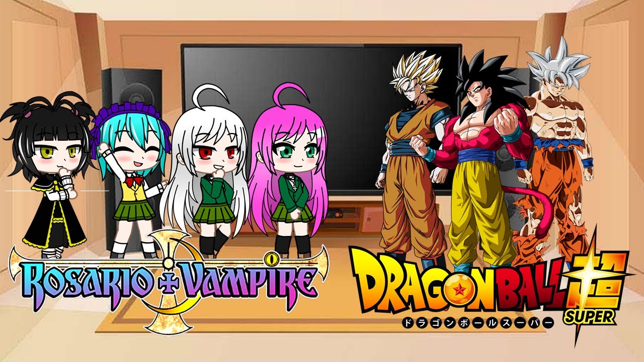 Rosario + Vampire // Reacciona a Son Goku // Gacha Club