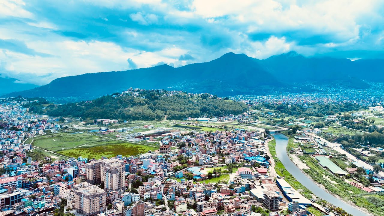 Kathmandu valley Drone view 4k