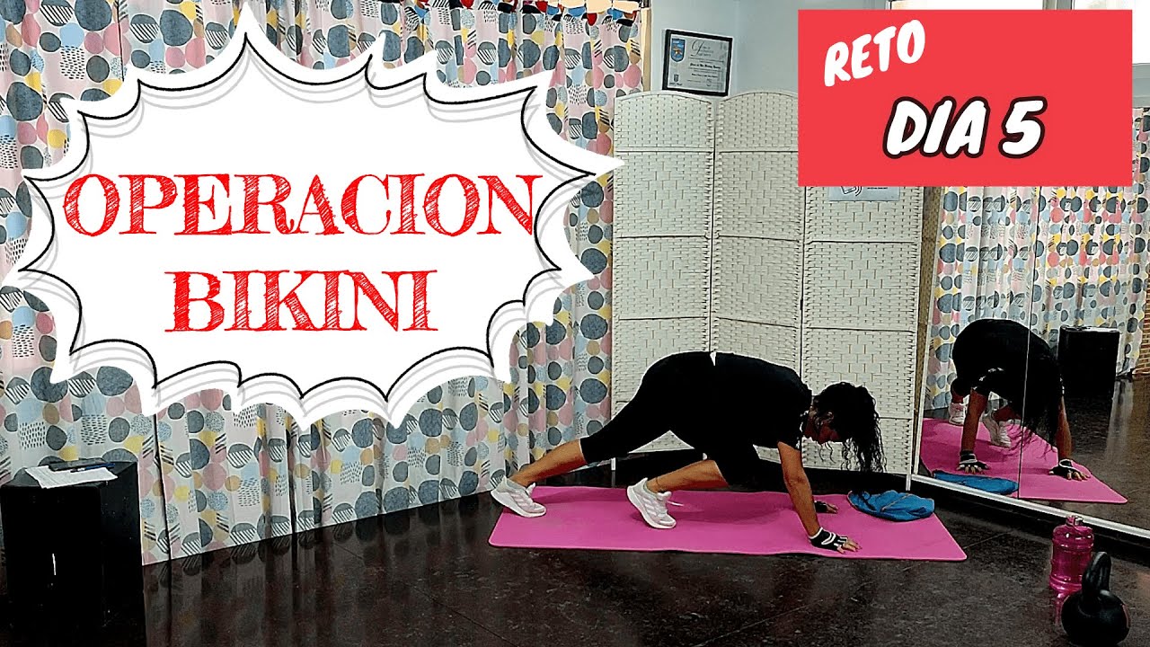 #d&iacute;a5  🔥RETO Operaci&oacute;n BIKINI👙 30 MIN. CIRCUITO DE EJERCICIOS para adelgazar y tonificar en casa.