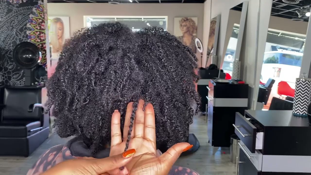 STEP BY STEP OF NATURE HAIR ROLLER SET AND STYLE.