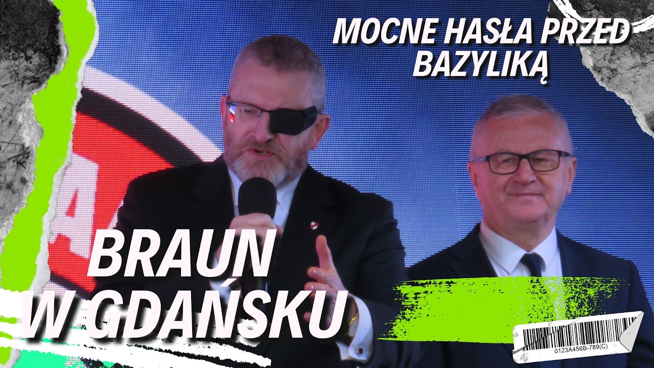 Grzegorz Braun na marszu w Gdańsku. Mocne wystąpienia | REPORTAŻ #gdansk #polska #polityka