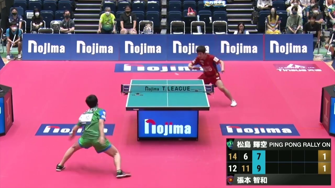 FULL MATCH | 松島輝空 Sora Matsushima vs. 張本智和 Tomokazu Harimoto (T-League Nojima Cup 2022 MS-R1)