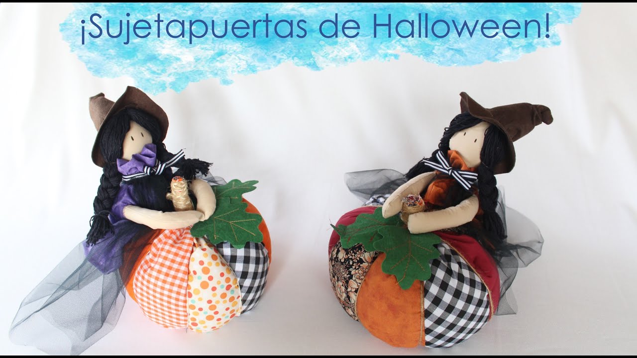 Cómo hacer un sujetapuertas de bruja para Halloween | ACERICO TELAS