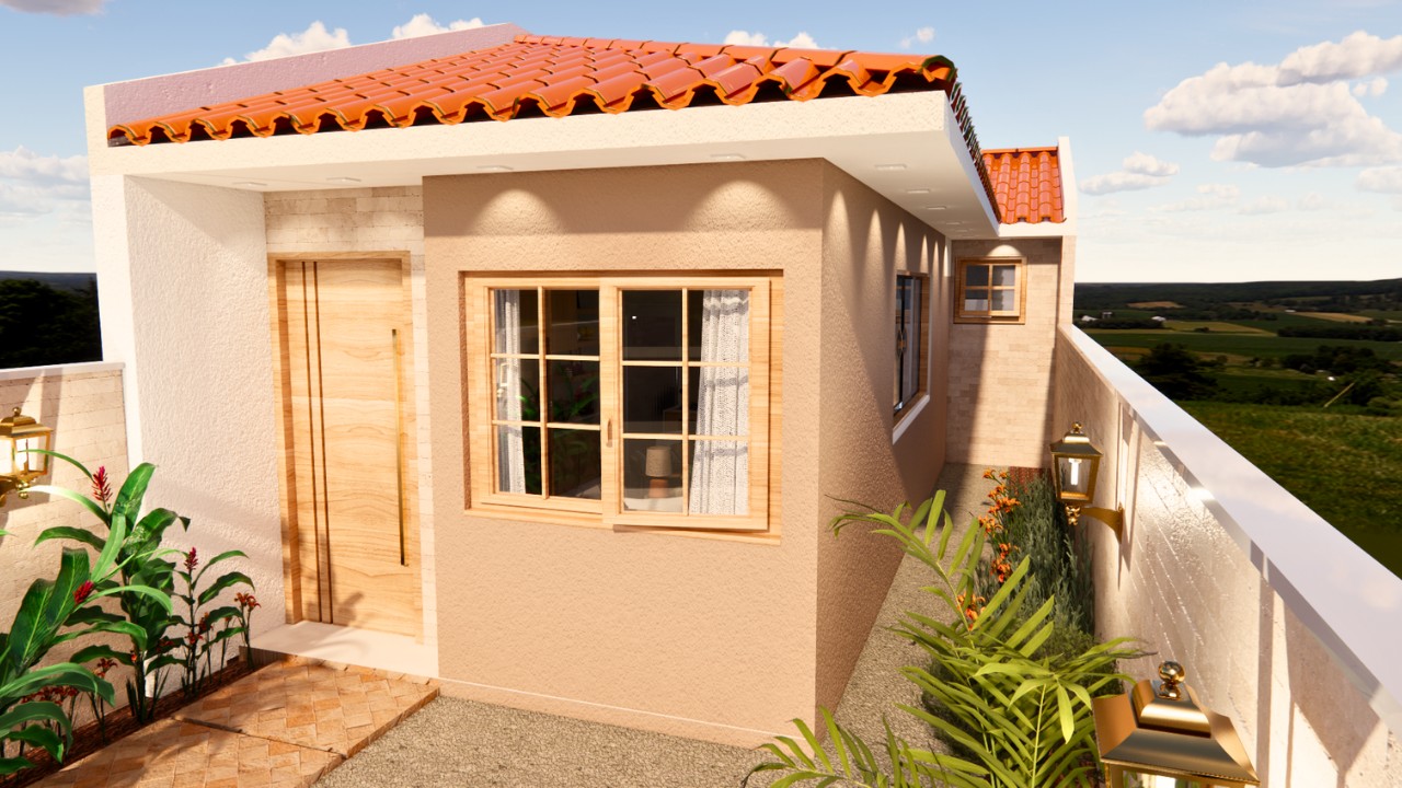 CASA PEQUENA E MODERNA | 2 QUARTOS | PLANTA BAIXA - 52m2