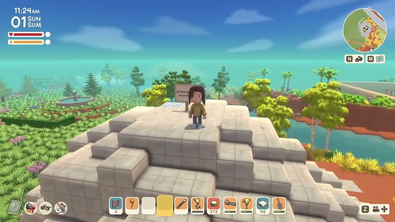 Making a pixel art on my Dinkum island