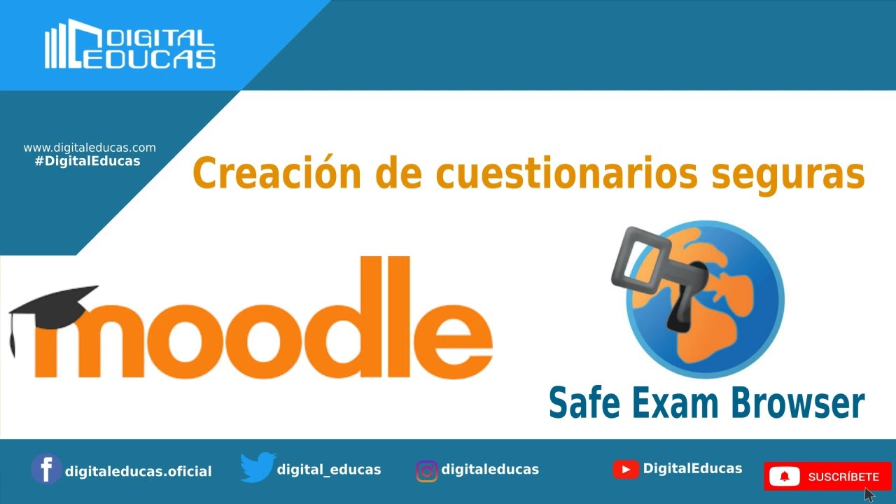 Creación de cuestionarios seguros en moodle | Safe Exam Browser