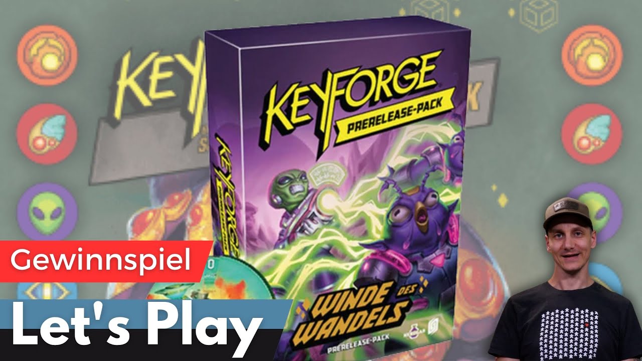 KeyForge: Winde des Wandels – Gewinnspiel – Deckbau, Talk & Let's Play mit Alex & Gast