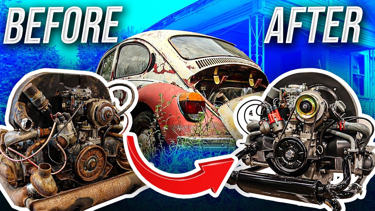 Transforming A $200 Rusty VW Engine On A Budget | 