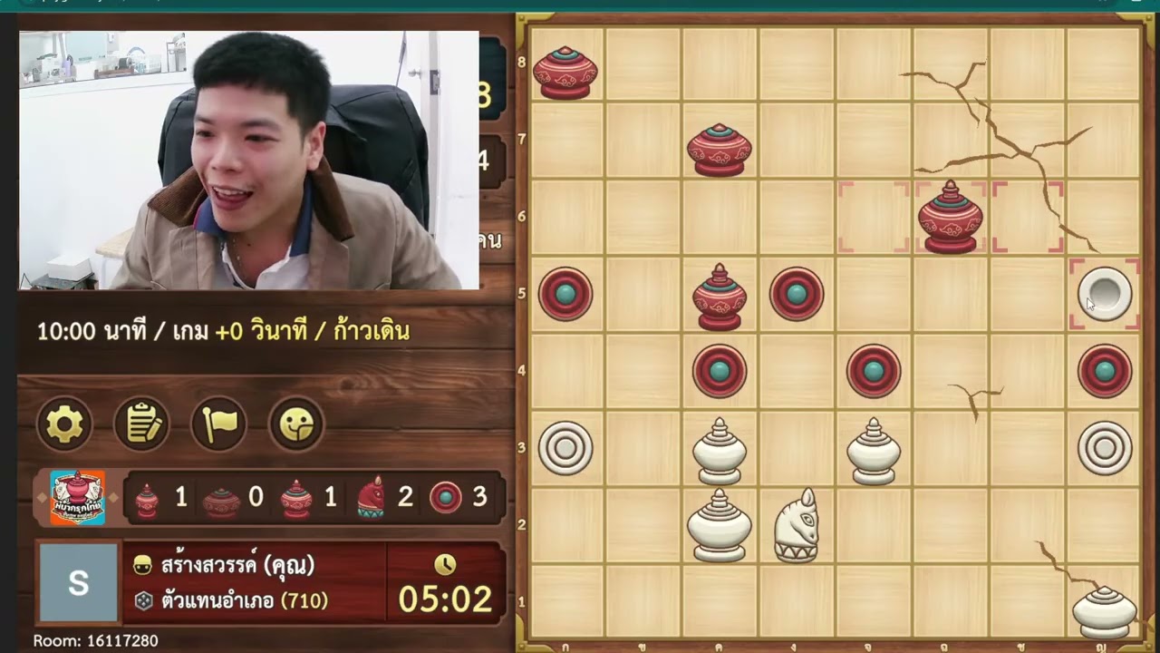 makruk รุกจนด้วยเม็ด2ม้า1