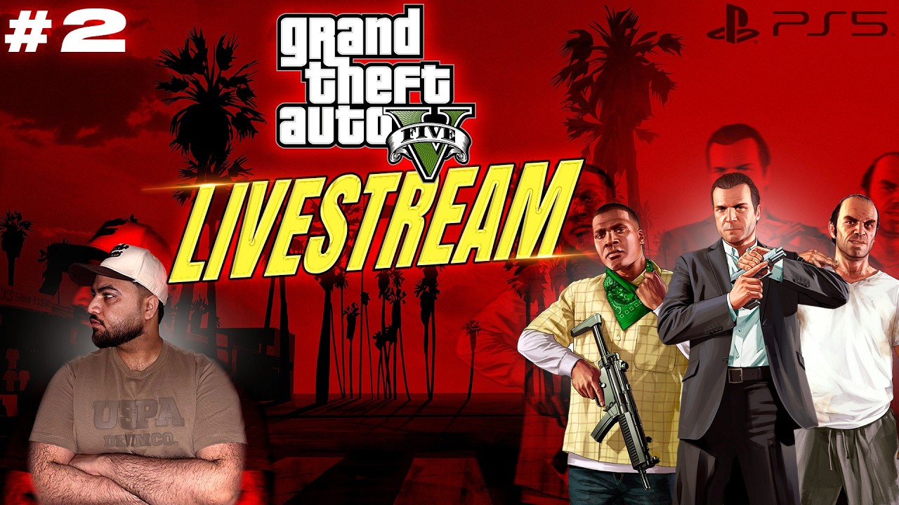 GTA 5 Story Mode Day 2 LIVE | Crazy Missions & Full Action | Goal: 1K Subs