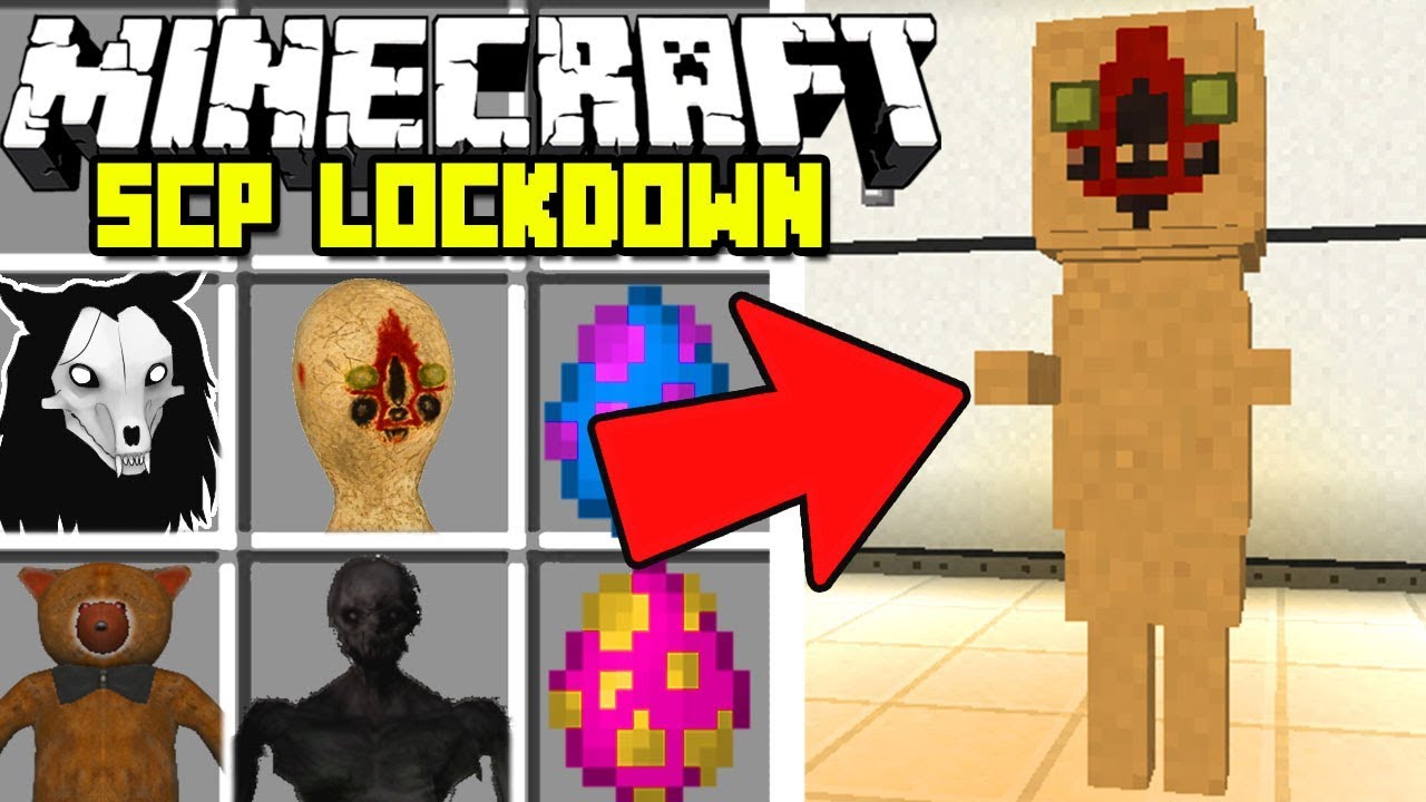 Minecraft SCP : CREEPY CONTAINMENT BREACH MOD! | SCP: Lockdown | Modded Mini-Game