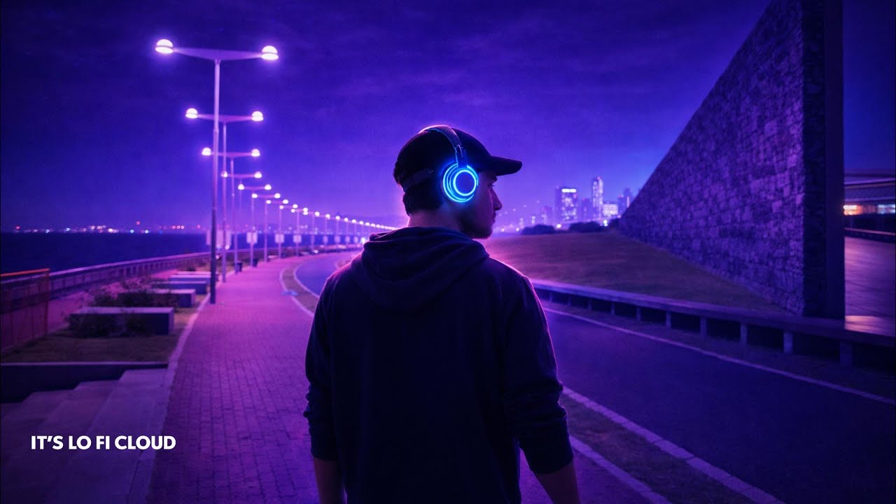 Night Neon City 🎧 Chill Lo-Fi Background Music | Quiet Night Walk