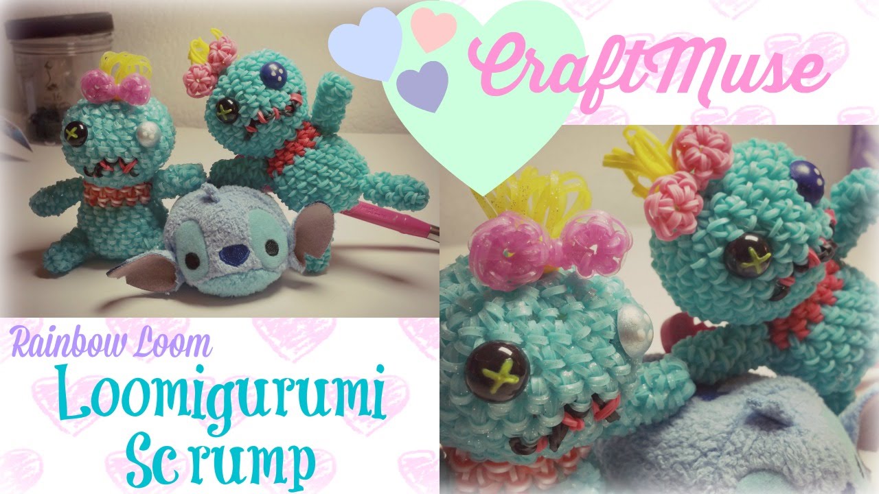 Rainbow Loom Loomigurumi Scrump from Lilo and Stitch